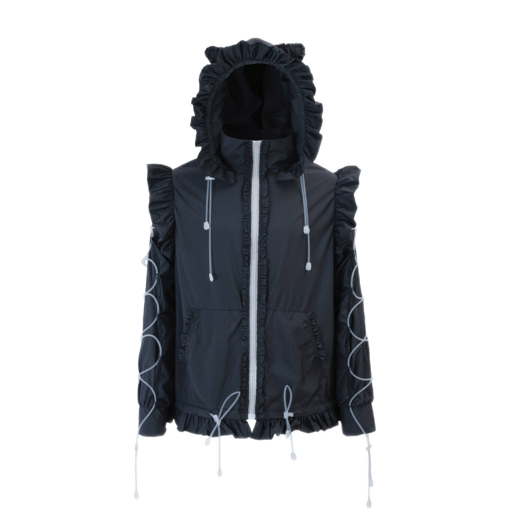 Bubble Cat Oversized Sun Protection Jacket - Black