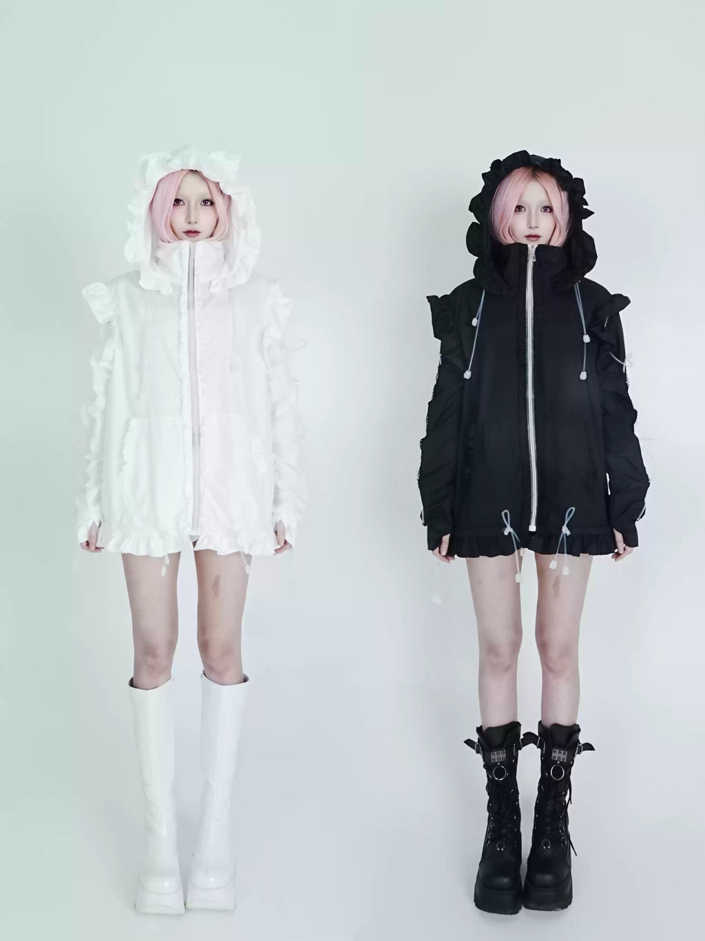 Bubble Cat Oversized Sun Protection Jacket - Black