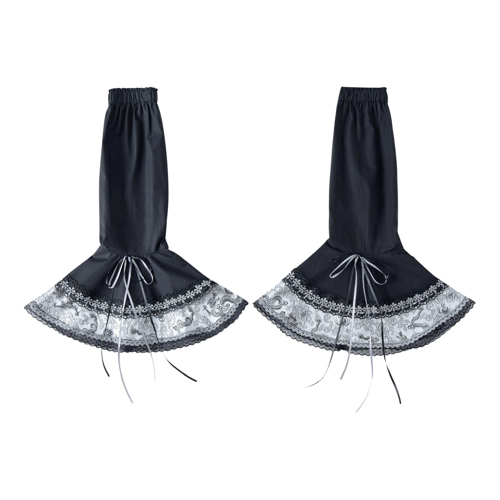 Silver Dragon Patterned Maid Dress Set