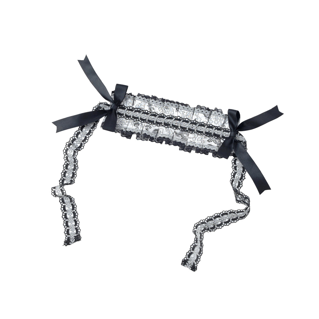 Silver Dragon Patterned Lace Hairband