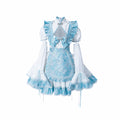 Aqua Dragon Patterned Maid Dress Set